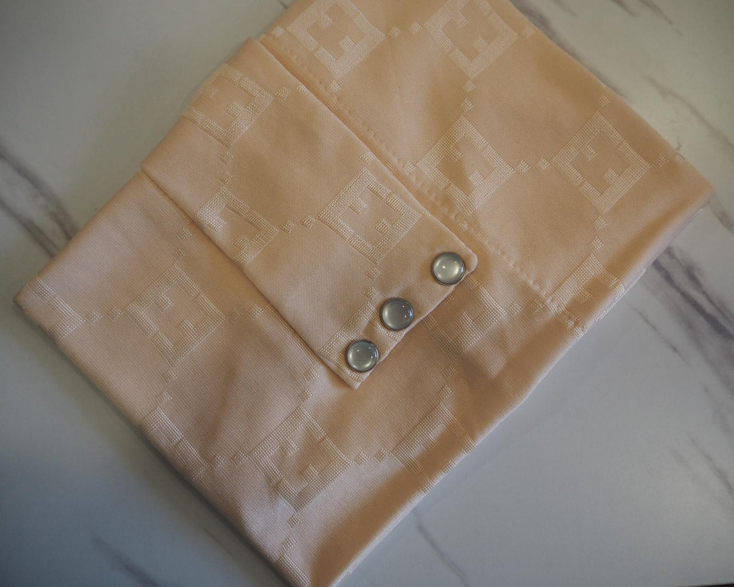 Velo in Satin Jacquard Tono su Tono