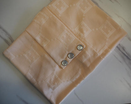 Velo in Satin Jacquard Tono su Tono