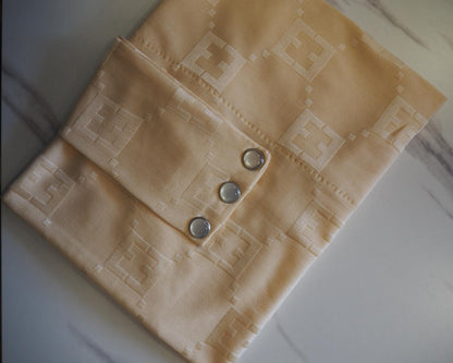 Velo in Satin Jacquard Tono su Tono