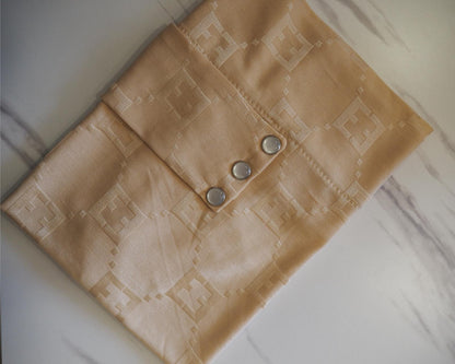 Velo in Satin Jacquard Tono su Tono