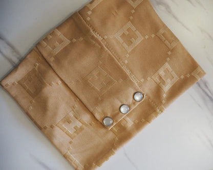 Velo in Satin Jacquard Tono su Tono