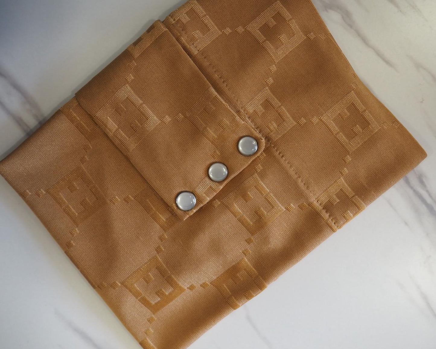 Velo in Satin Jacquard Tono su Tono