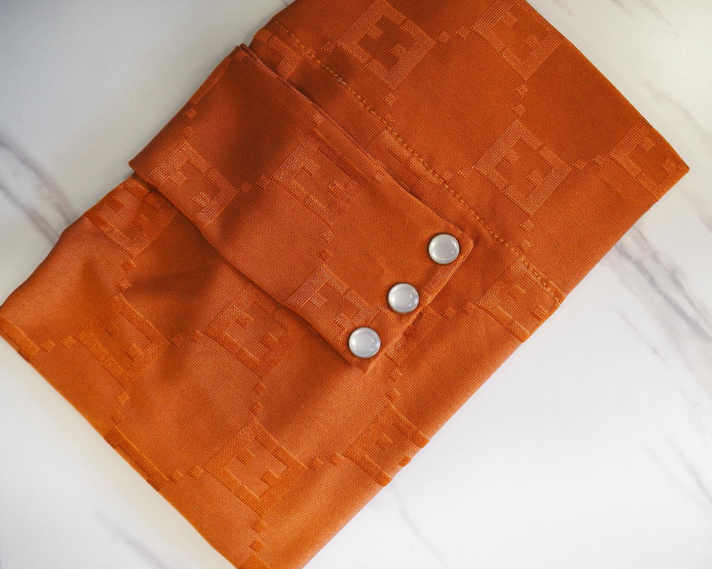 Velo in Satin Jacquard Tono su Tono