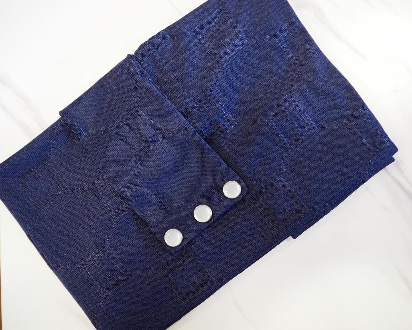 Velo in Satin Jacquard Tono su Tono