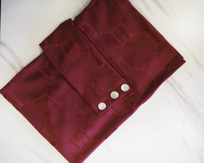 Velo in Satin Jacquard Tono su Tono