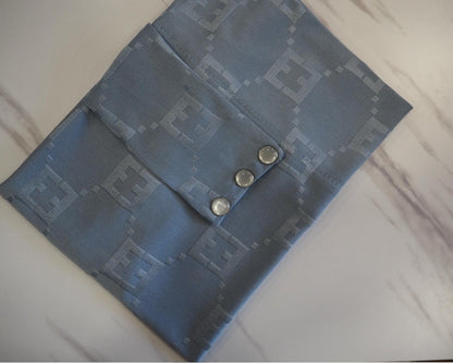 Velo in Satin Jacquard Tono su Tono