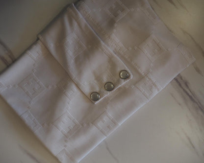 Velo in Satin Jacquard Tono su Tono