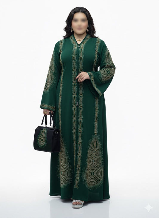 Abaya lunga con borsetta